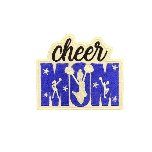 Cheer Mom Embroidery Patch - Image 1