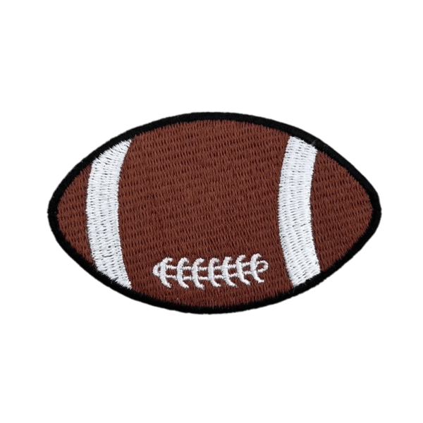 Football Embroidery Patch - Image 1